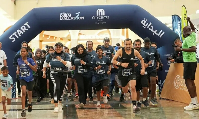 Dubai runners beat the heat at city's first Mallathon