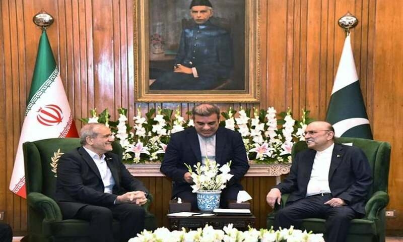 Zardari, Pezeshkian agree to work for regional peace