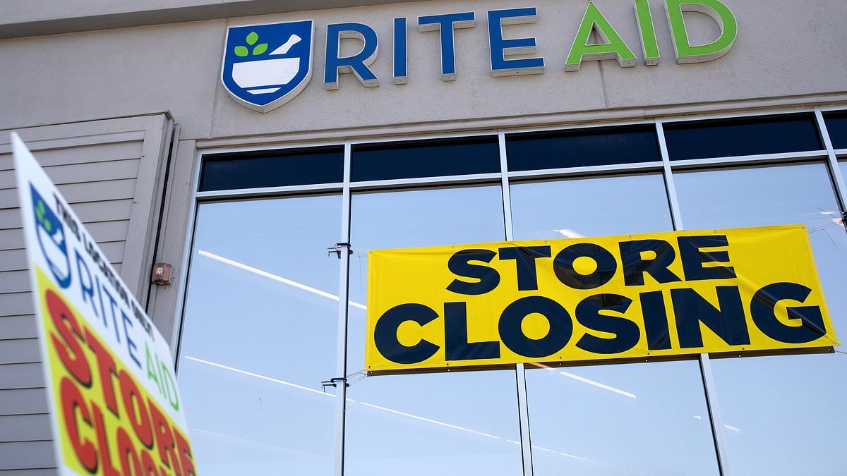 BREAKING NEWS Rite Aid files for second bankruptcy in two years... sparking fears of mass closures