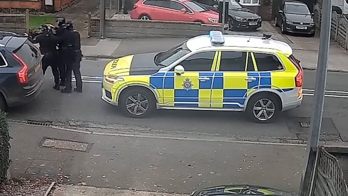 Moment trans PCSO who tried to make semi-automatic gun using 3D printer is arrested by swarm of armed cops in residential street
