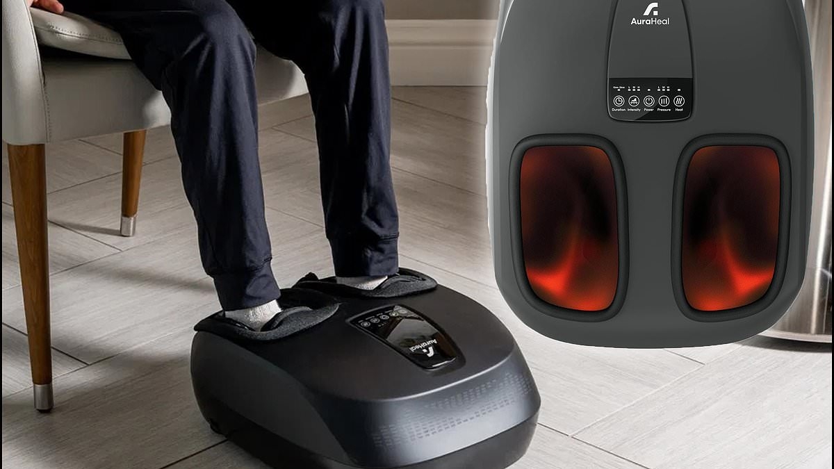 Cure foot pain and relieve stress with a shiatsu foot massager that shoppers say is a keeper - now 10% off