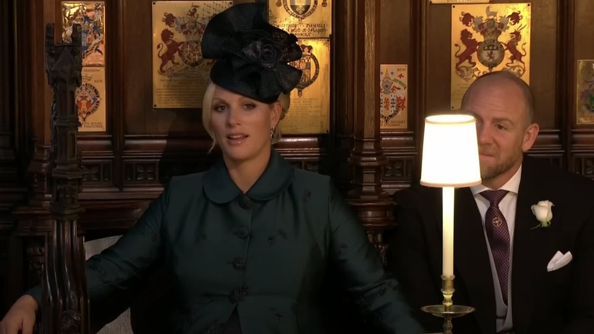 Zara Tindall's uncomfortable expression during Prince Harry and Meghan's wedding - and how she blamed it on being pregnant