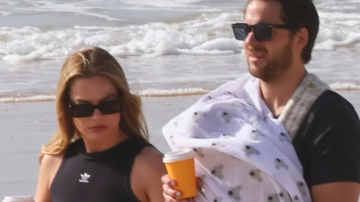 Baby's first Easter! Margot Robbie looks every inch the proud mother as she enjoys a morning walk with husband Tom Ackerley and their newborn son on Queensland beach