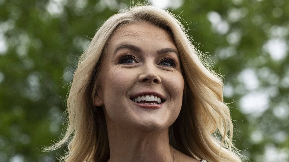 Karoline Leavitt dons $600 designer dress for Trump's White House Easter Egg Roll