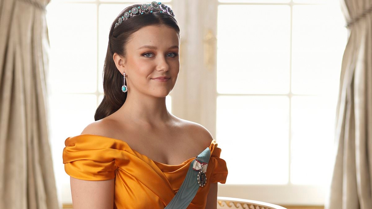 Queen Mary's daughter Princess Isabella debuts her first tiara - as she poses for a portrait with a VERY modern twist on her 18th birthday