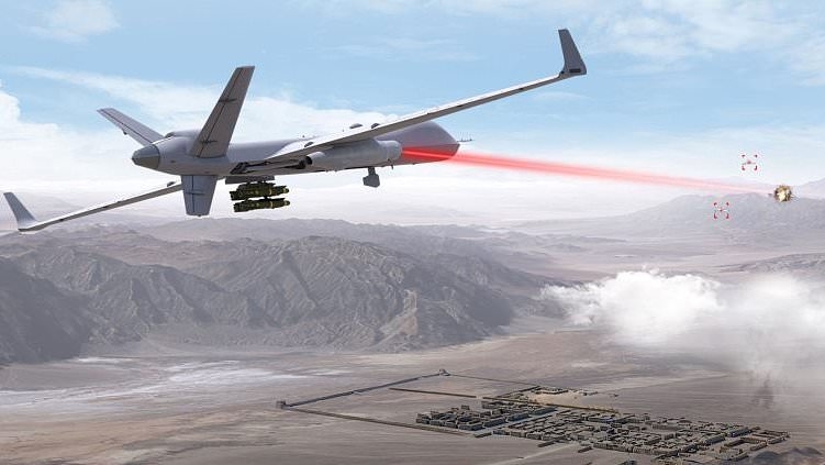Top secret US spy drone gets deadly laser that MELTS missiles mid-air amid fears of World War III