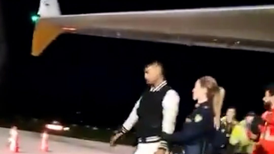 Stowaway found hiding in wheel well of aircraft in Italy