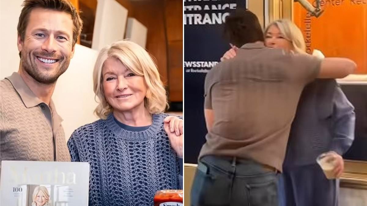 Martha Stewart, 83, lusts after Glen Powell, 36, as she gives Top Gun hunk a VERY flirty compliment