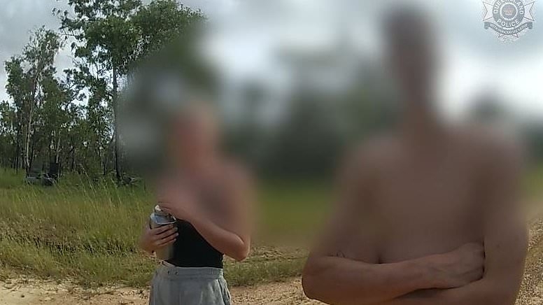 Cops' blunt four-word message for young Aussie couple after their car was bogged on a closed road