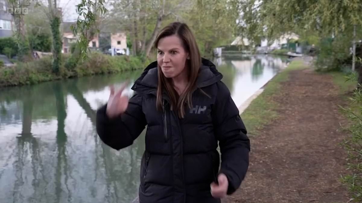 BBC News presenter's VERY rude gesture after getting tongue-tied live on air - as broadcaster accidentally leaves cameras rolling