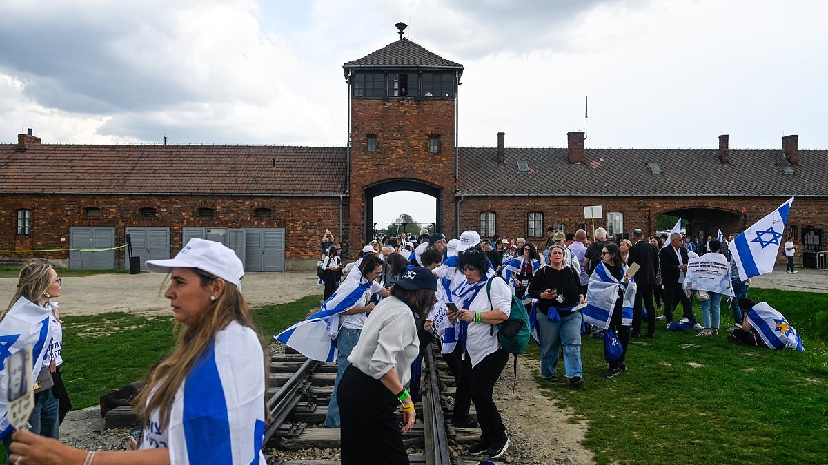 Thousands of Israelis including freed Hamas hostages and Holocaust survivors join March of the Living through Auschwitz 80 years after Nazi death camp's liberation