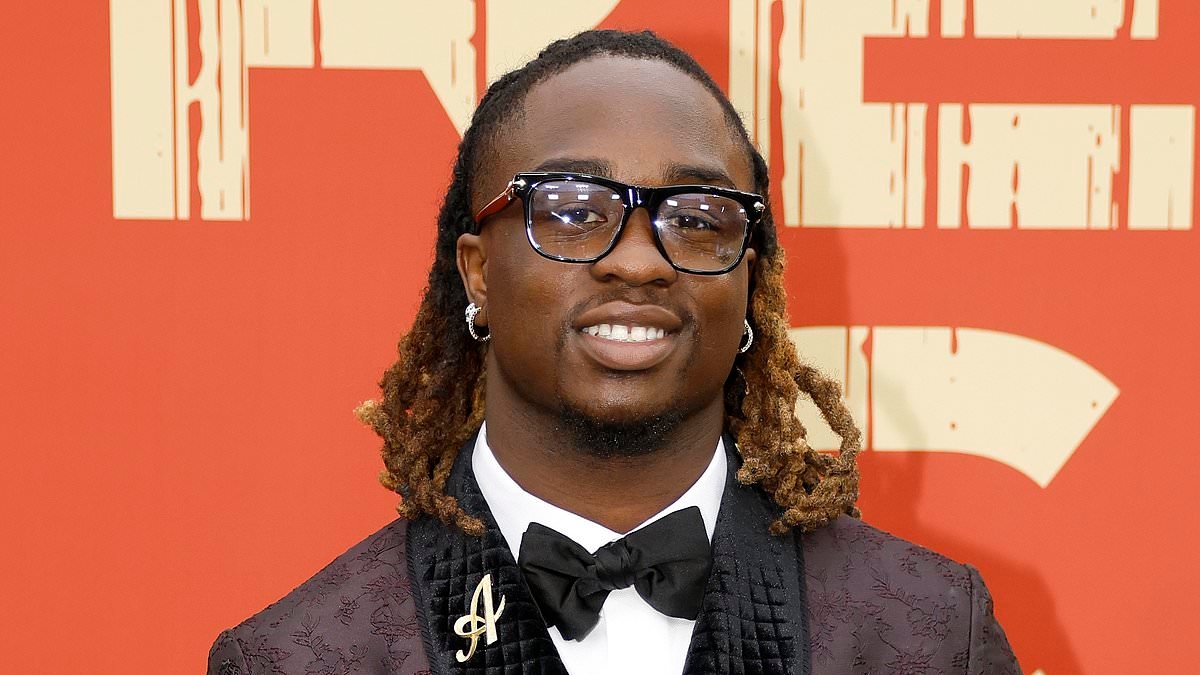 Ashton Jeanty leaves fans horrified with 'awful' Swarovski-studded fashion choice on NFL Draft red carpet
