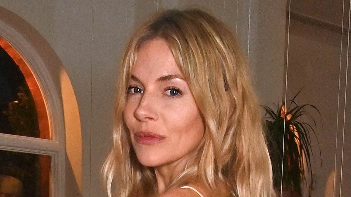 Sienna Miller, 43, turns heads in white midi dress as she join Alexa Chung, 41, and Jo Wood, 70, at Fran Cutler's birthday bash