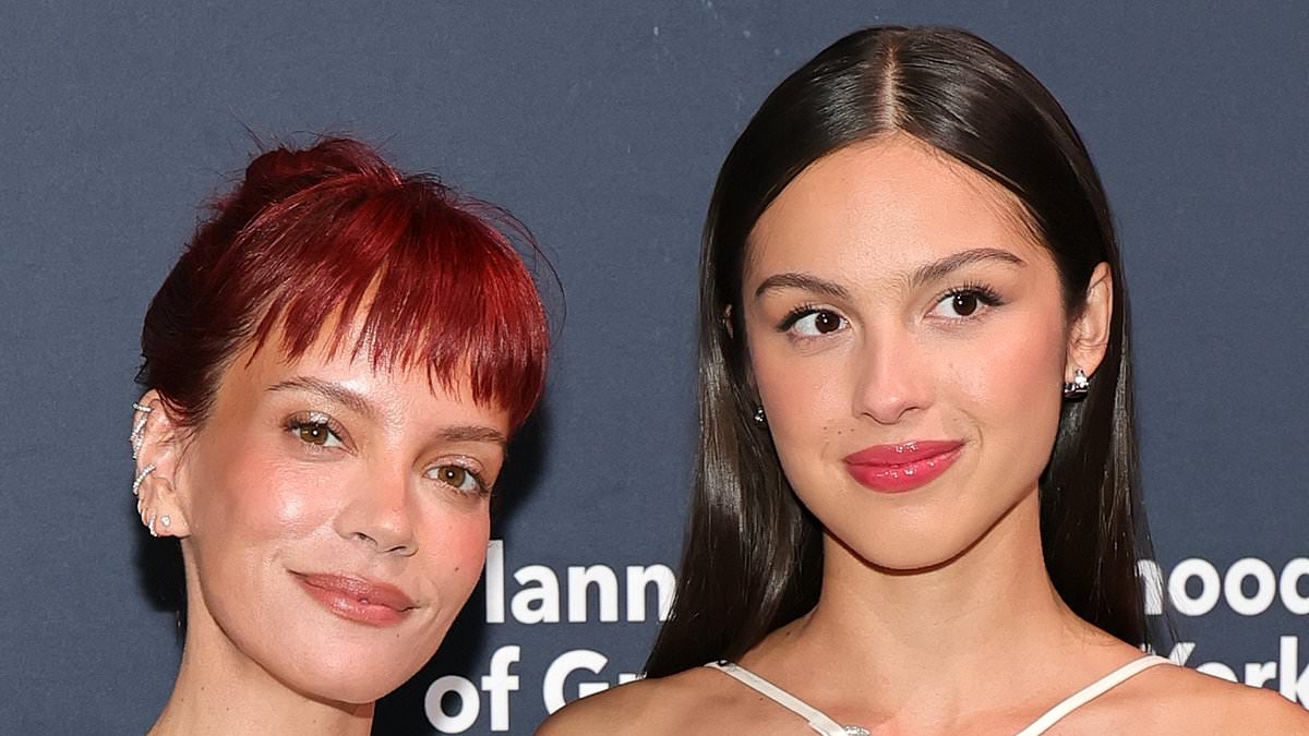Olivia Rodrigo is a wonder in white as she poses with newly single Lily Allen at Planned Parenthood gala