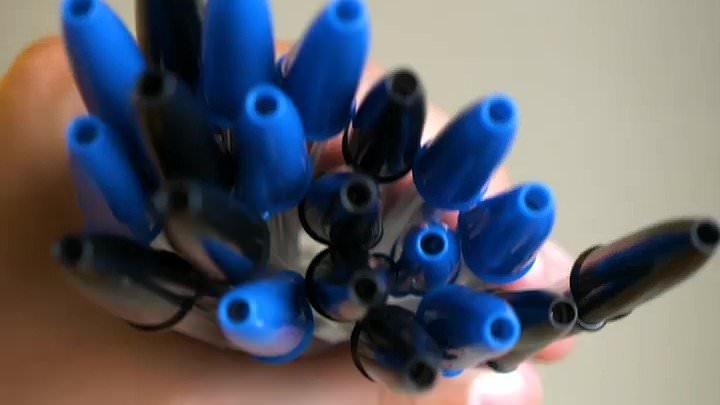 People shocked to discover the real reason for holes in ballpoint pen lids