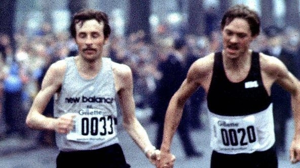 EXCLUSIVE Two runners stunned the world when they held hands and crossed the line TOGETHER at the first ever London Marathon... but did they ever regret it?