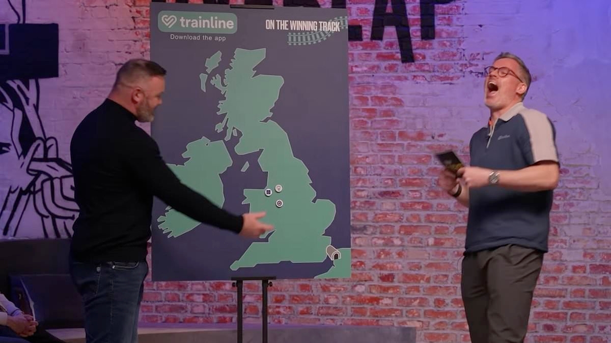 Wayne Rooney leaves fans in stitches as he fails to find Liverpool and Manchester on a map in 'fascinating' test of his geography skills