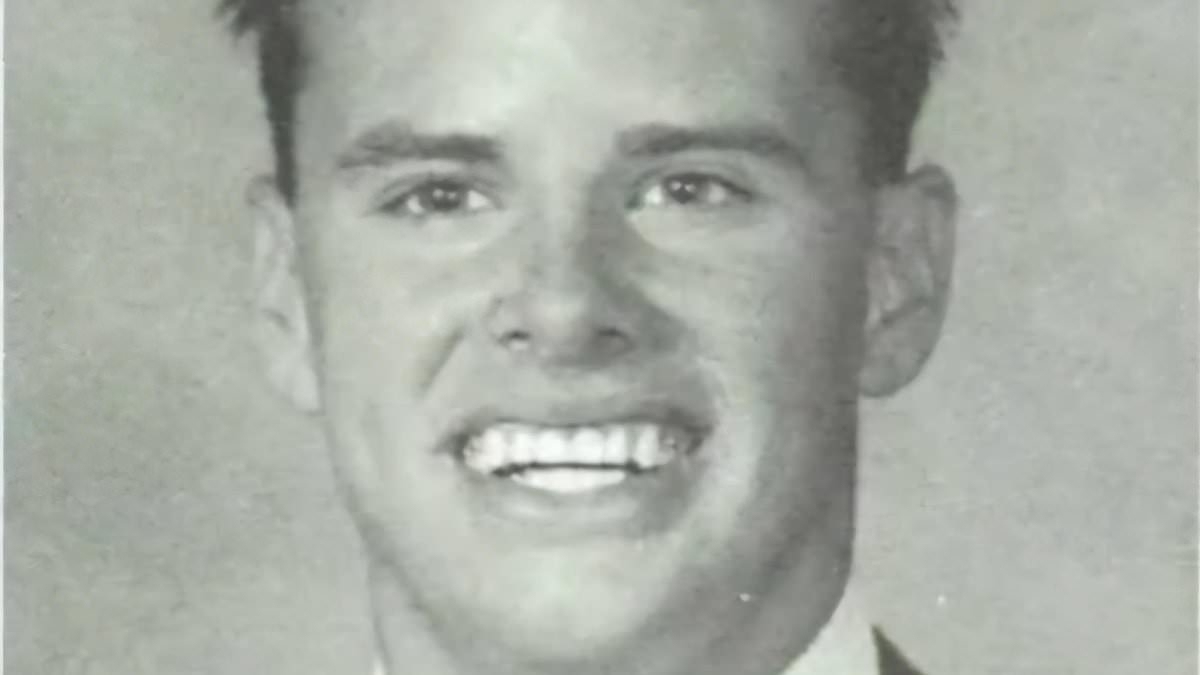 This heartthrob was all smiles before a receding hairline transformed his look... whose yearbook snap is this?