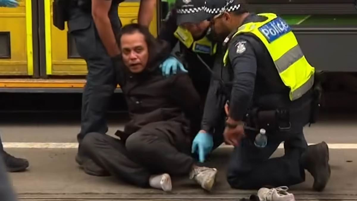 Wild scenes as women's rights protesters and pro-trans activists start a street brawl