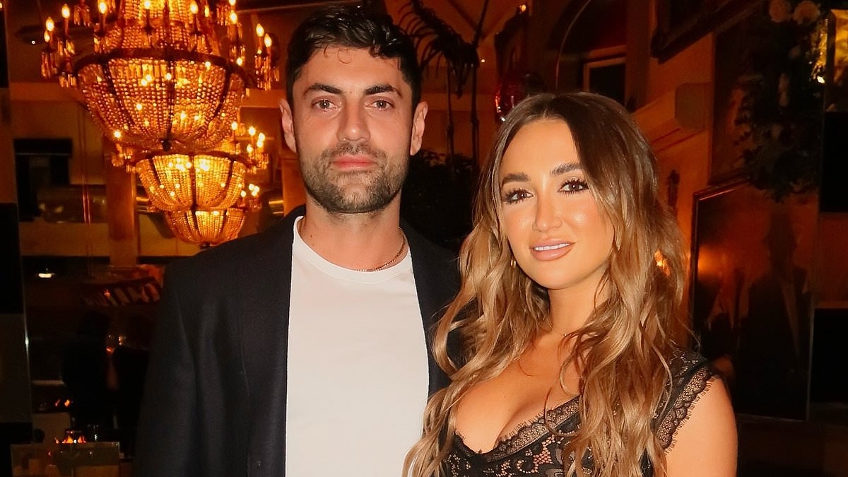Pregnant Georgia Harrison shares glimpse of her blossoming bump for the FIRST time amid sunny getaway after revealing she's expecting her first child with boyfriend Jack Stacey