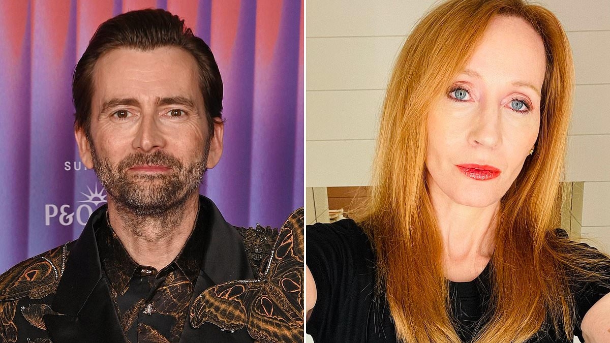 David Tennant says he bears 'no ill will' towards JK Rowling after the Harry Potter author slated his view on trans row