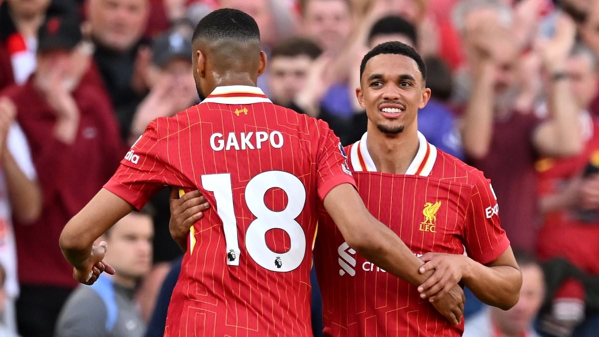 Cody Gakpo drops major hint about Trent Alexander-Arnold's Liverpool future while celebrating title triumph