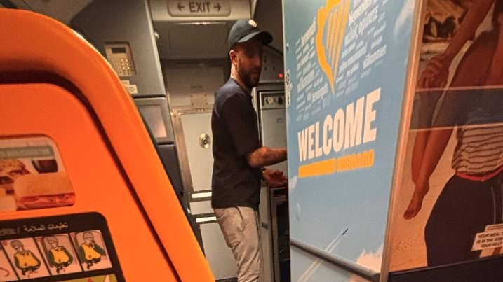 EXCLUSIVE Kyle Walker jets back to Manchester on a RYANAIR flight as England star visits wife Annie Kilner during break from Milan