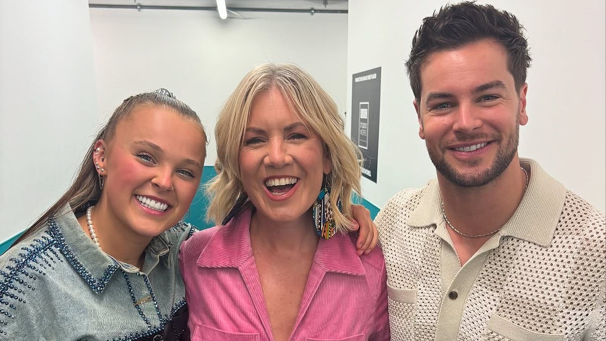 MAFS bride Lucinda Light rubs shoulders with JoJo Siwa and Chris Hughes as the pair step out together in the UK amid swirling romance rumours