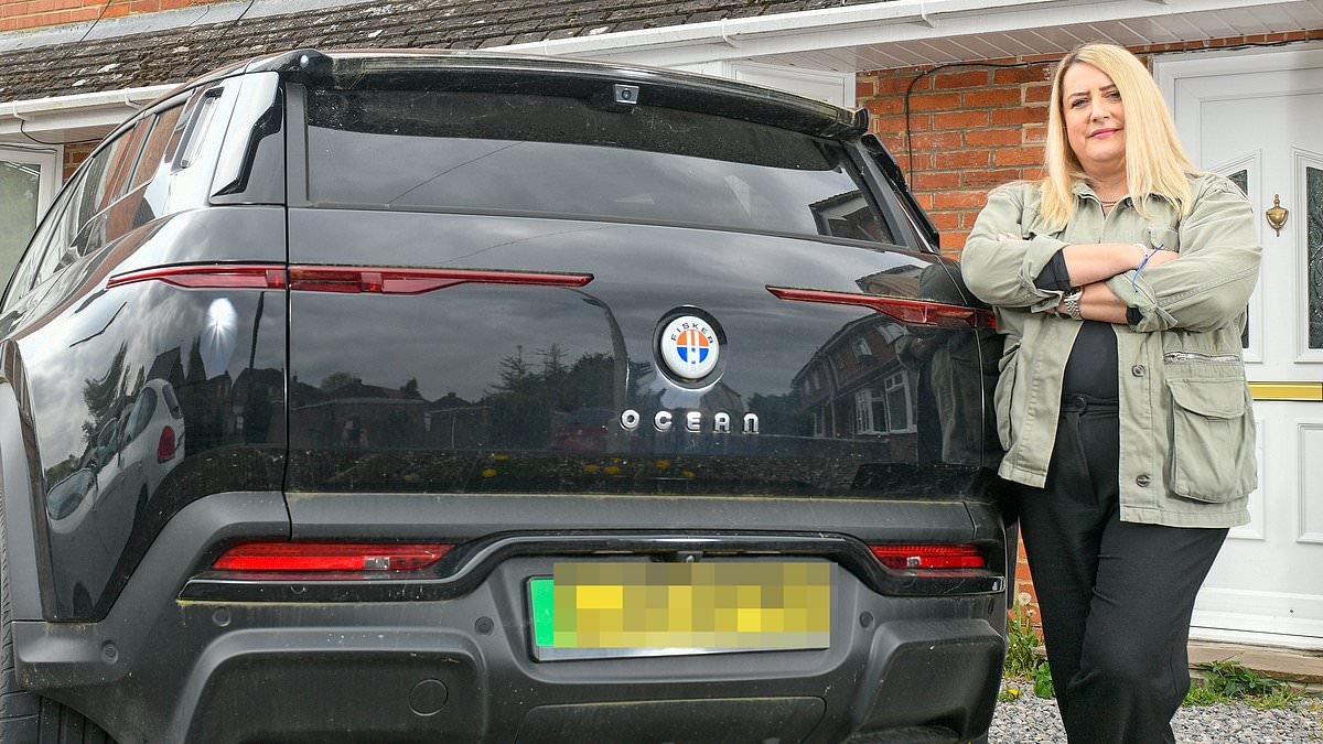 EXCLUSIVE I bought a Fisker Ocean EV for £42,000...but have now got a 2.5-tonne garden ornament stuck on my drive after the company went bust and it stopped working