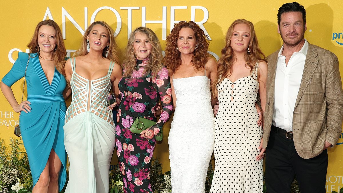 Blake Lively, 37, gets a strong show of support from her family including rarely seen sister Lori, 58, at premiere