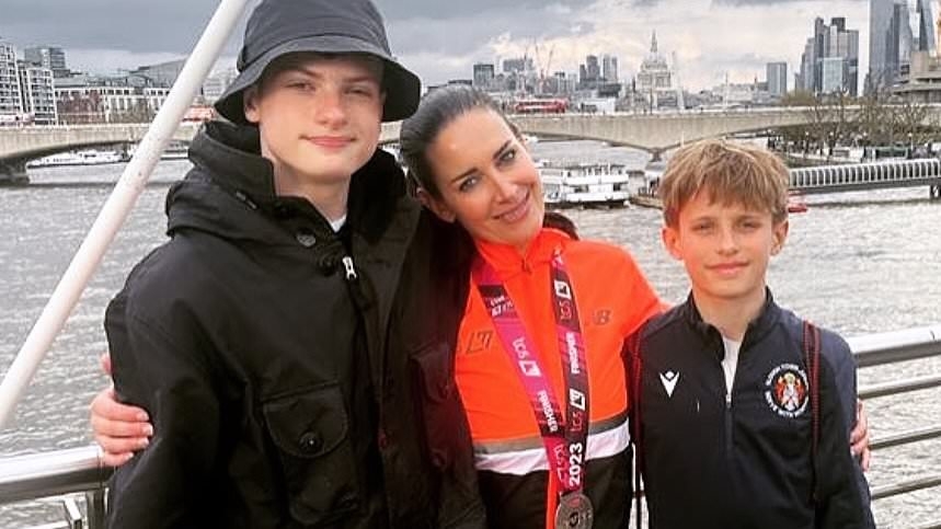 Kirsty Gallacher posts emotional throwback snaps from running two London Marathons - and reveals heart-wrenching inspiration behind her 2023 effort