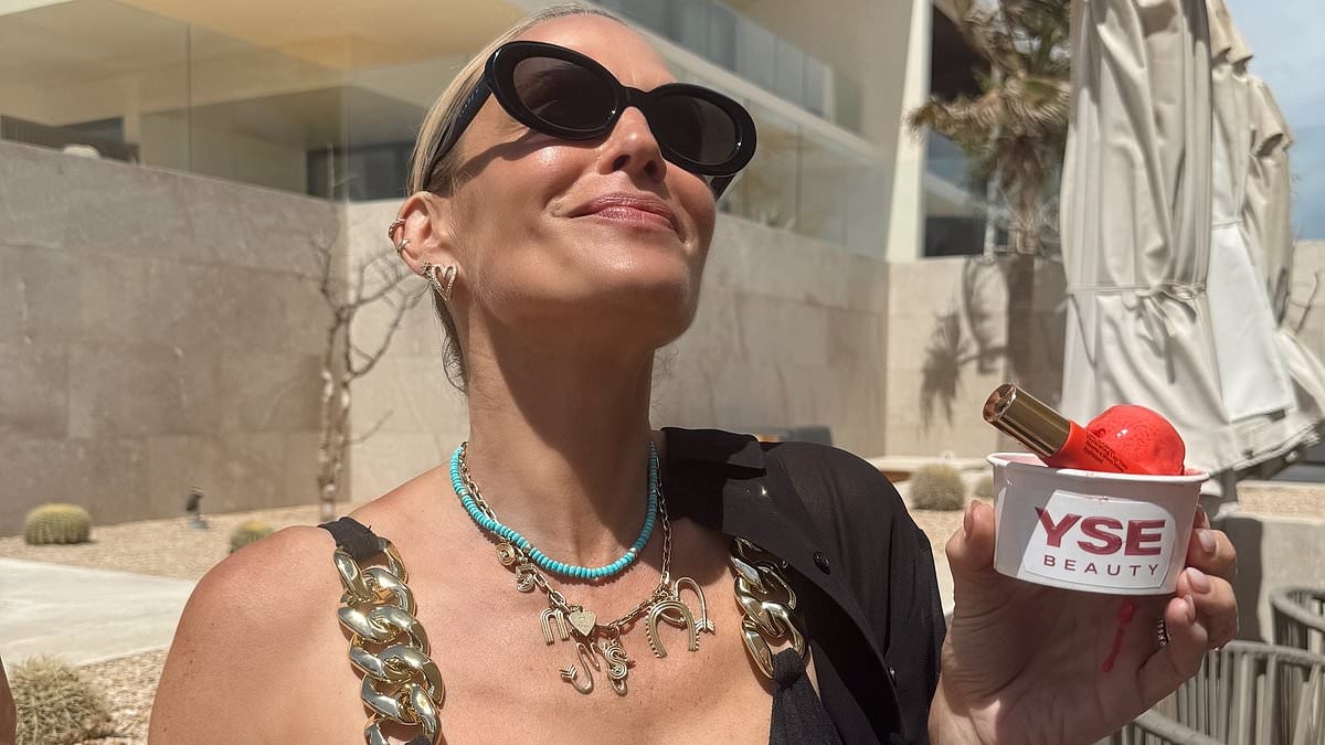 Molly Sims, 51, parties like a teenager on spring break as she models bikinis and drinks tequila in latest trend