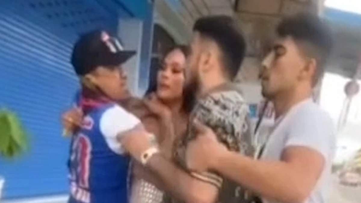 Shocking moment Brit tourists brawl with Thai locals in vicious road rage row as women desperately try to intervene