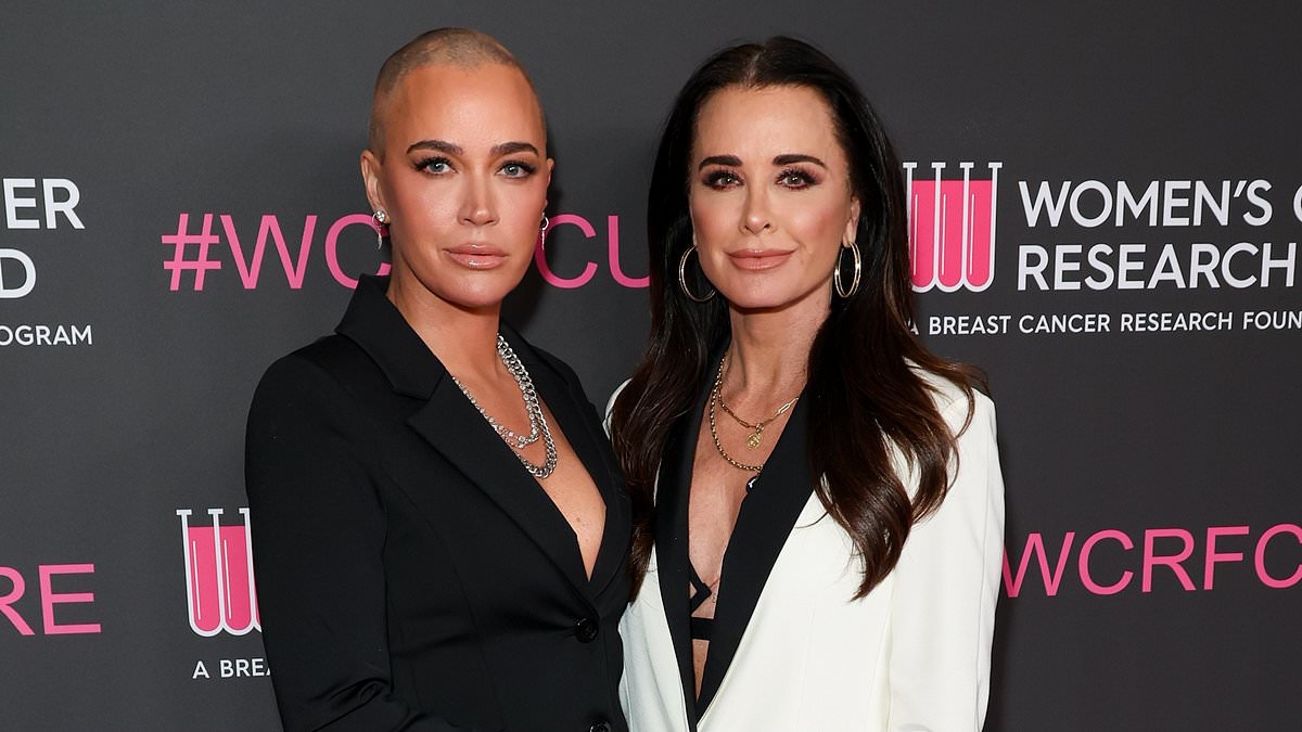 Teddi Mellencamp displays scars from brain surgery on red carpet with Kyle Richards