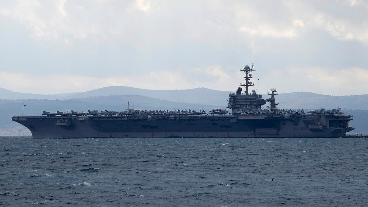 Major mishap on US aircraft carrier as $70 million F/A-18 fighter jet goes overboard