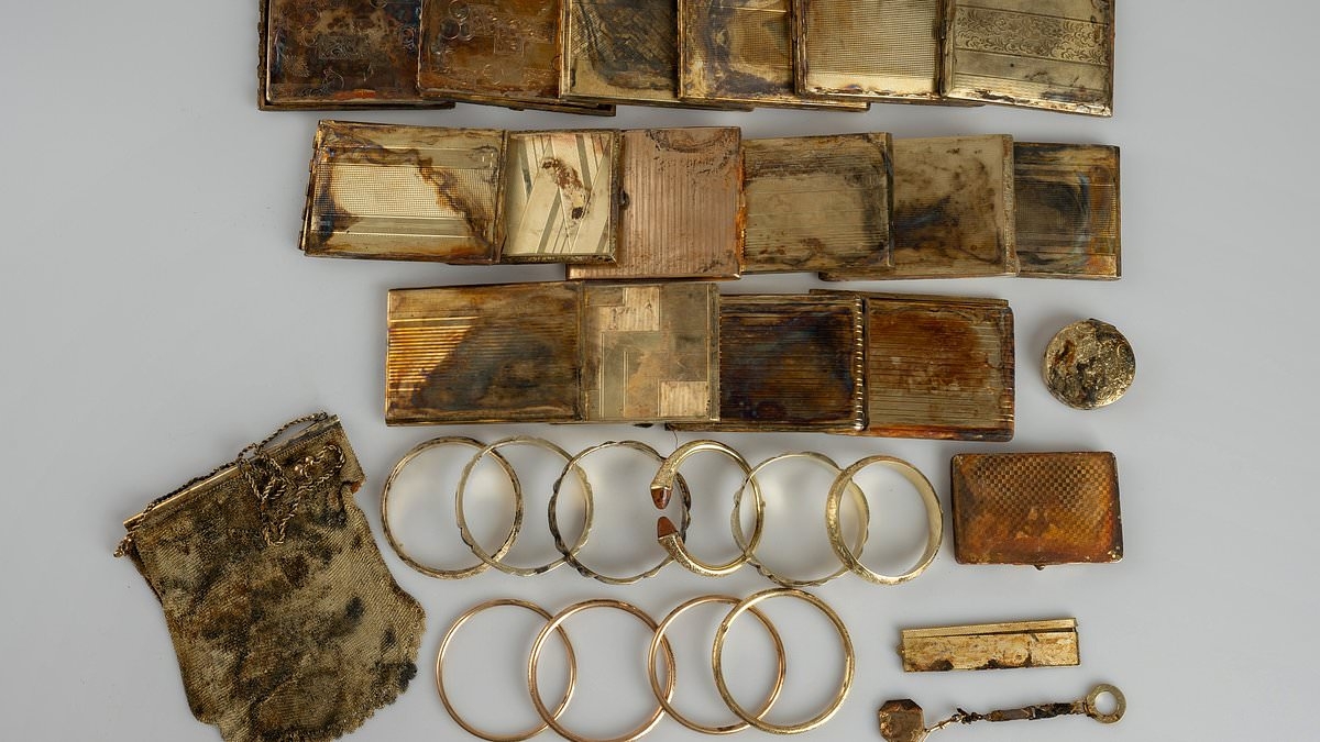Trove of gold and jewellery 'hidden from the Nazis' is found buried