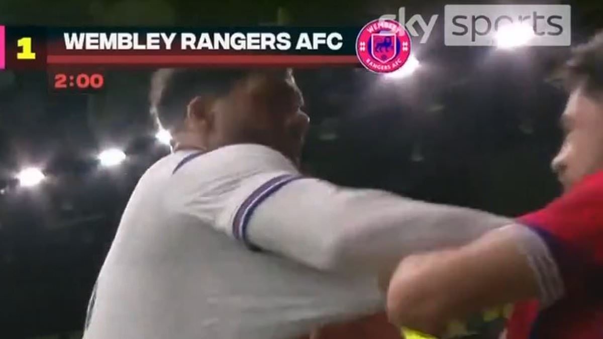 Ex-England international clashes with Baller League rival while playing for Alan Shearer and Gary Lineker's team on night six