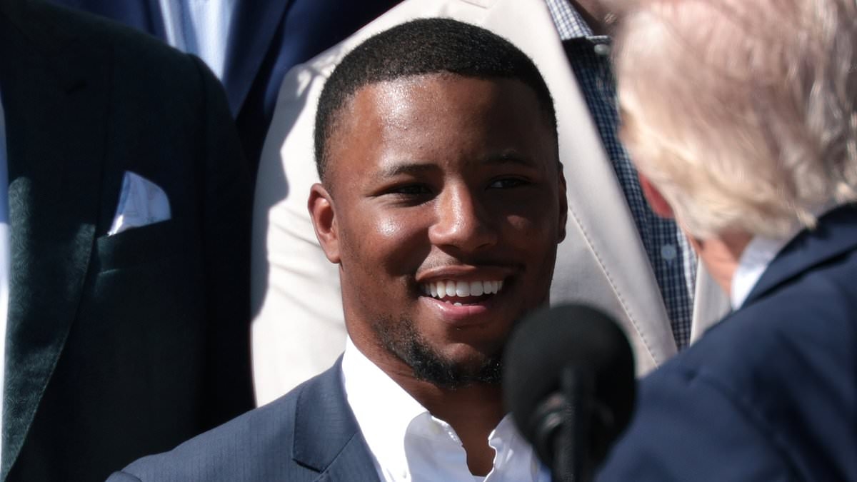 Eagles stars' divide deepens as Saquon Barkley shares special White House moment with Ivanka Trump's son
