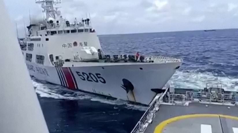 China and Philippines' war on the high seas: How two countries have rammed each others' ships and blockaded tiny South China Sea islands in territorial battle that threatens to spiral into WW3