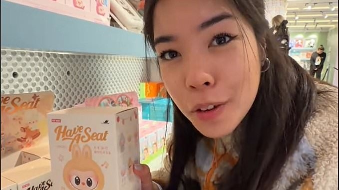 Shoppers queue for 5 hours outside Pop Mart to spend hundreds on plastic dolls and furry toys as Chinese toy store for ADULTS takes over high street