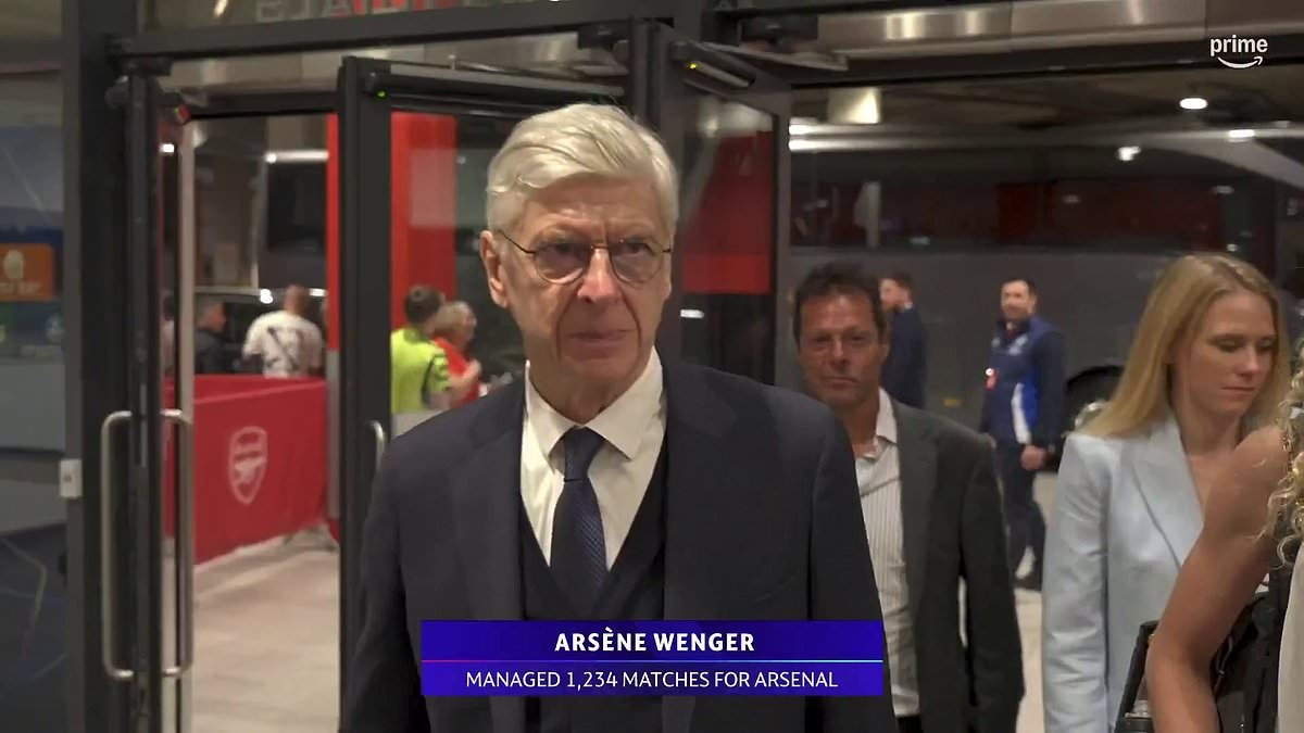 BREAKING NEWS Arsene Wenger makes rare Emirates return to watch Arsenal's Champions League semi-final showdown with PSG