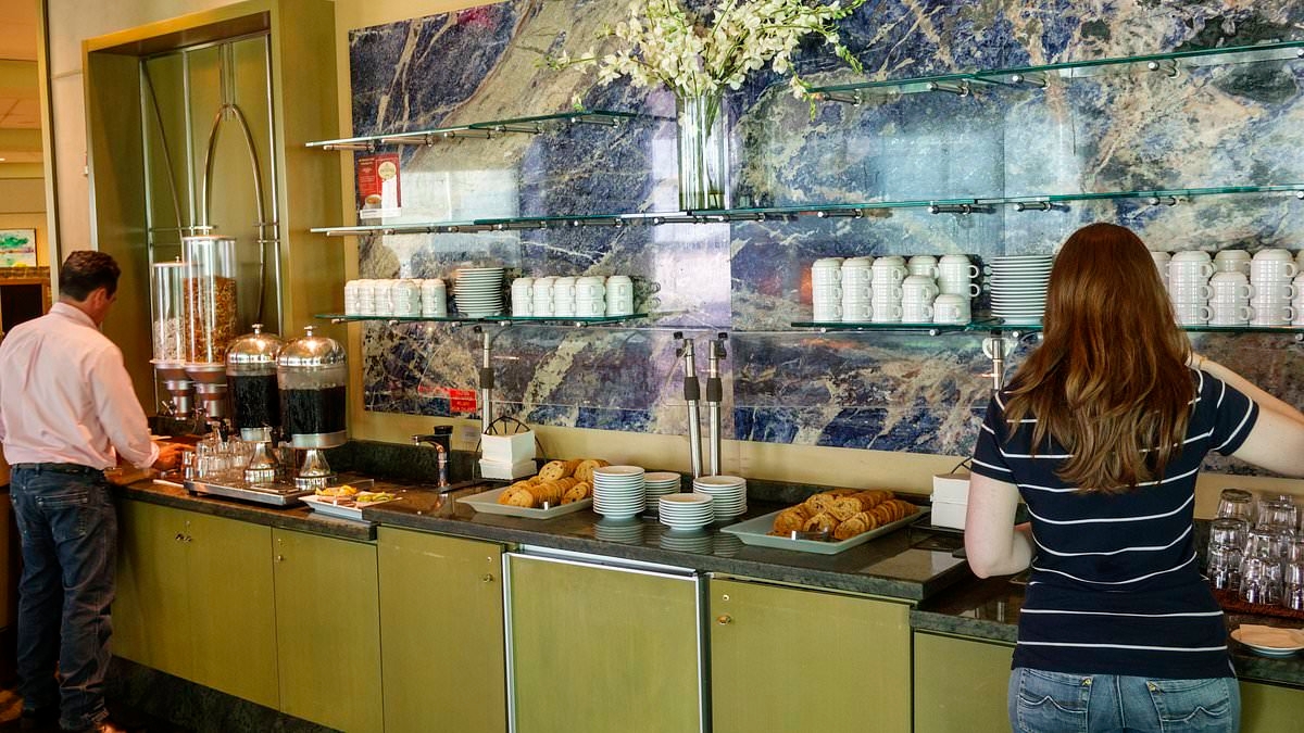Major airline under fire for cutting plate sizes in its lounges so flyers eat less