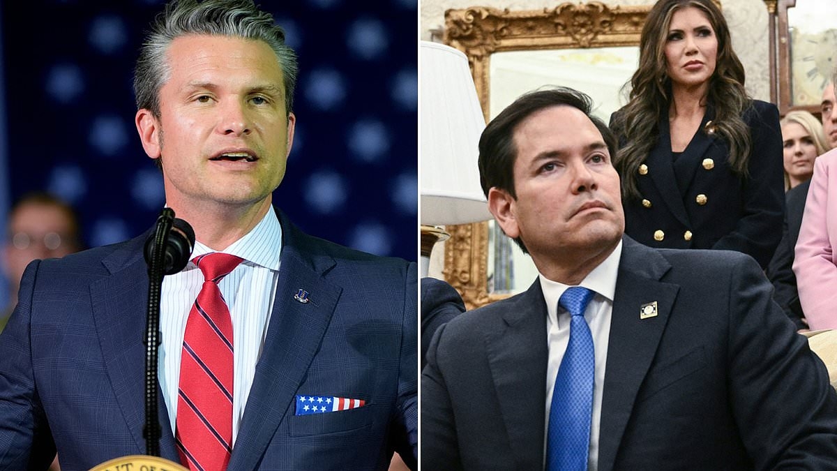 Pete Hegseth accidentally roasts Noem and Rubio as he shuts down 'woke' Pentagon program