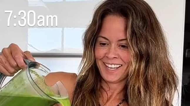 Fans left confused by Brooke Burke's bizarre 'belly button patch' amid backlash over 'unrealistic' three-hour morning routine