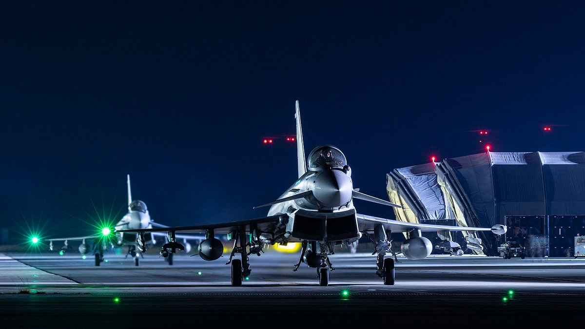 RAF Typhoons pound Iran-backed Houthis' drone-building facilities with airstrikes in Yemen
