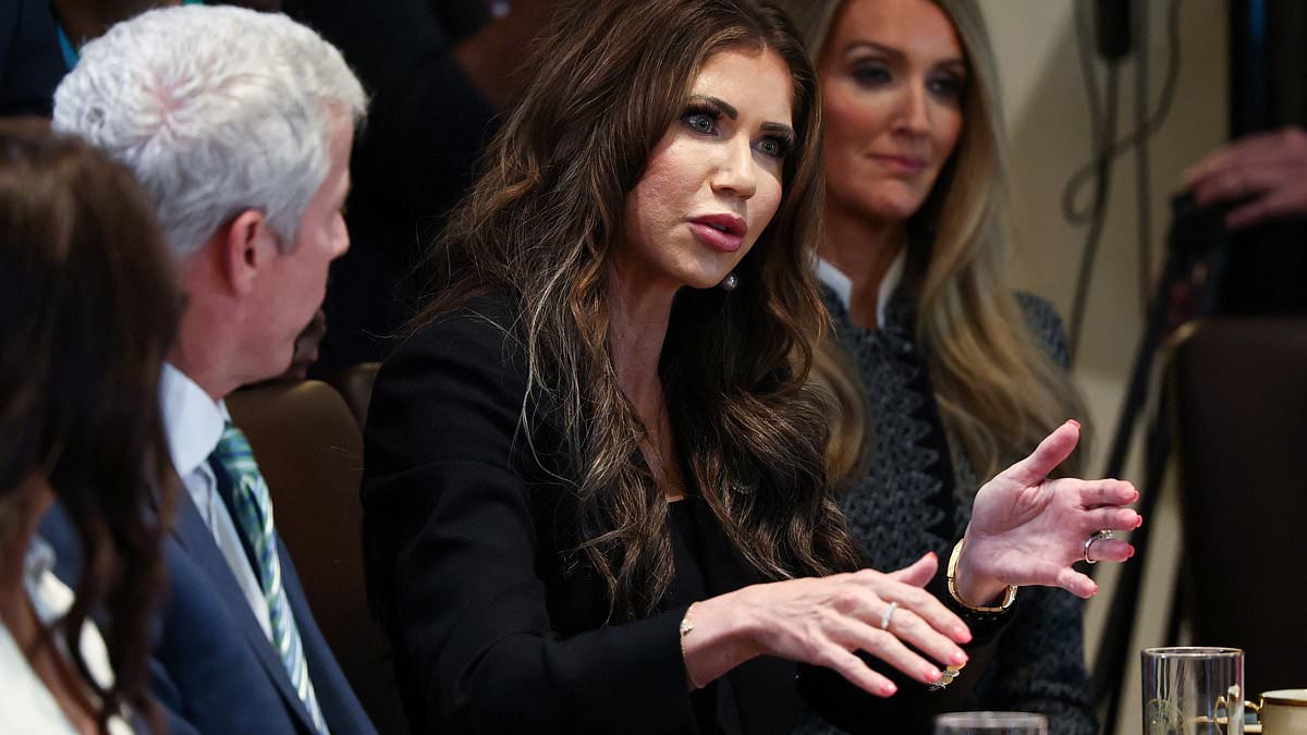 ICE Barbie Kristi Noem's bold jewelry choice at the White House in savage illegal migrant taunt