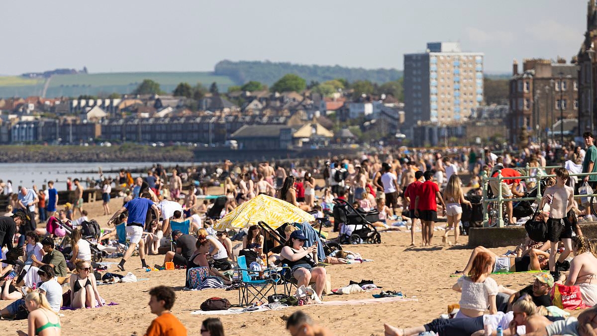 Costa del Scotland! Life's a beach for lucky Scots basking in hotter temperatures than Spain