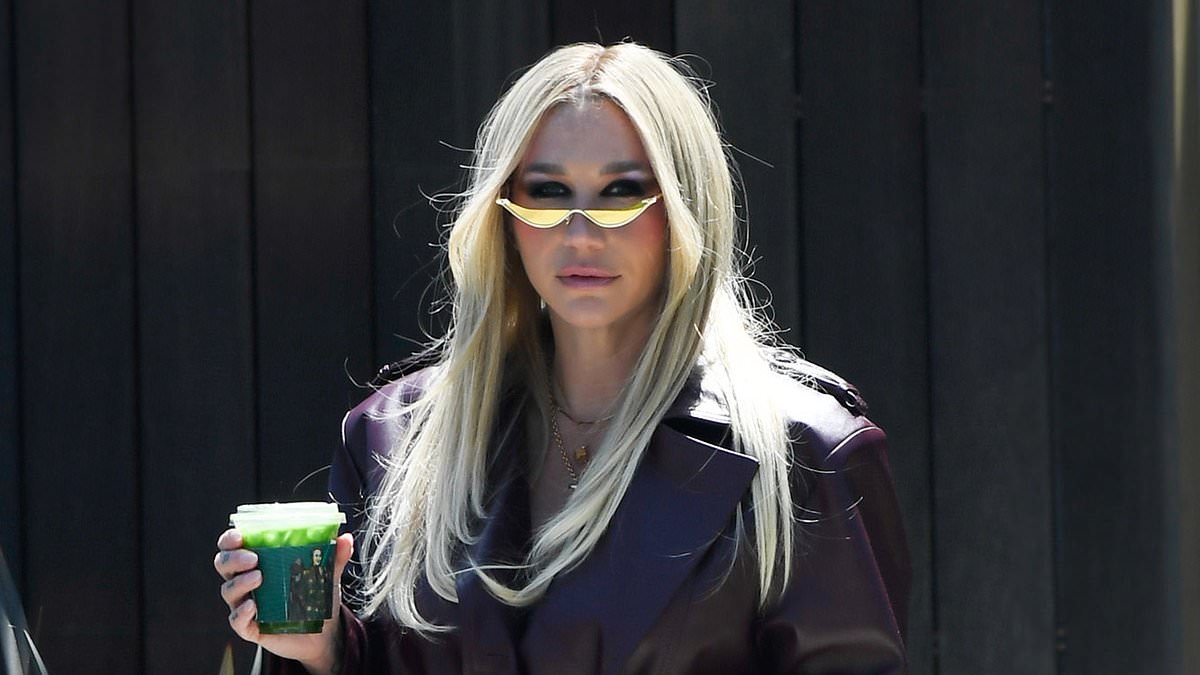 Kesha forgets her pants as she puts on leggy display out in LA after Katy Perry jab