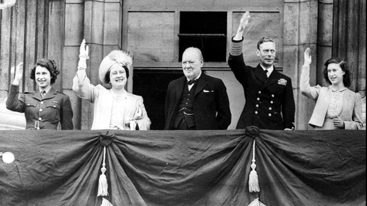 The real reason two royals were not on the Palace balcony on VE Day - while the King and Queen looked happy and glorious writes CHRISTOPHER WILSON