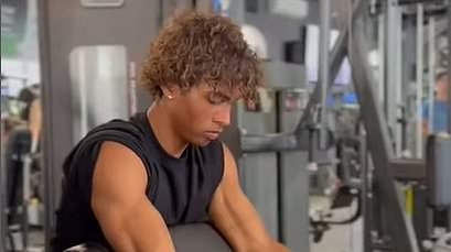 Nepo baby son of former world champion shows off ripped physique as he turns 17 - but can you guess who his famous father is?